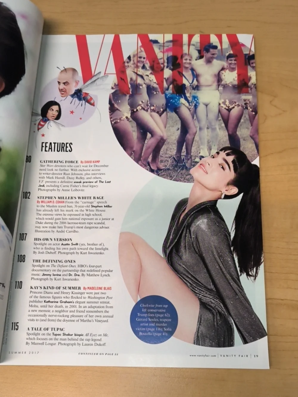 Vanity Fair Magazine (Summer, 2017) Star Wars: The Last Jedi The Resistance Ro..